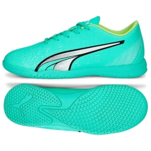 Buty piłkarskie Puma Ultra Play It Jr 107237 01 zielone zielone