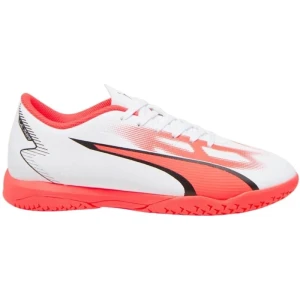 Buty piłkarskie Puma Ultra Play It Jr 107535 01 białe białe