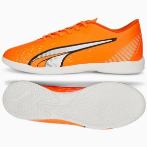 Buty piłkarskie Puma Ultra Play It M 107227 01 pomarańczowe pomarańcze i czerwienie