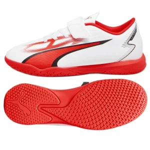 Buty piłkarskie Puma Ultra Play It V Jr 107538-01 białe