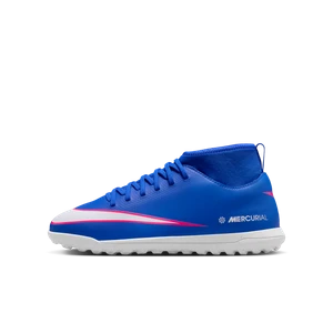 Buty piłkarskie typu high top dla małych/dużych dzieci TF Nike Jr. Mercurial Superfly 10 Club - Niebieski