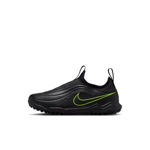 Buty piłkarskie z wysoką cholewką na nawierzchnię typu turf dla małych dzieci Nike Jr. Tiempo Maestro Flex - Czerń