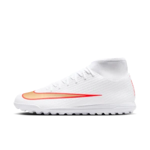 Buty piłkarskie z wysoką cholewką na nawierzchnię typu turf Nike Mercurial Superfly 11 Club - Biel