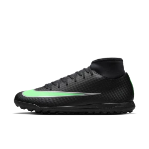 Buty piłkarskie z wysoką cholewką na nawierzchnię typu turf Nike Mercurial Superfly 11 Club - Czerń