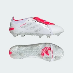 Buty piłkarskie z wywijanym językiem Predator Elite David Beckham na twardą nawierzchnię (FG) Adidas biały