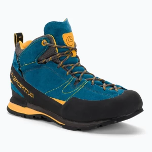 Buty podejściowe męskie La Sportiva Boulder X Mid blue/yellow