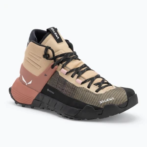 Buty podejściowe męskie Salewa Wildfire Nxt Mid GTX quicksand / etruscan red Beżowy