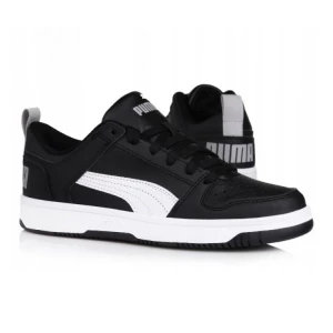 Buty Puma Rebound Layup Lo Sl Jr 370490 02 czarne