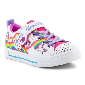 Buty Skechers Twinkle Toes S Lights Twinkle Sparks Jumpin Clouds 314809L-WMLT białe