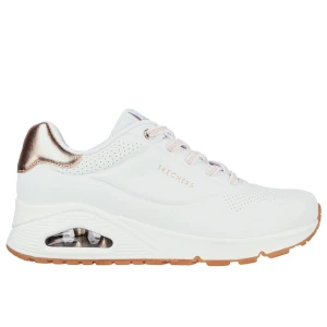 Buty damskie Skechers Uno Shimmer Away 155196WHT - białe