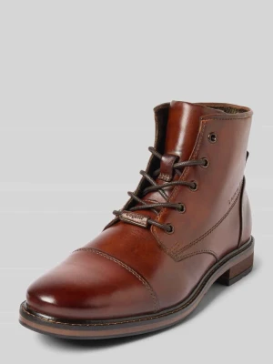 Buty skórzane z zamkiem błyskawicznym model ‘Marcello I’ Bugatti