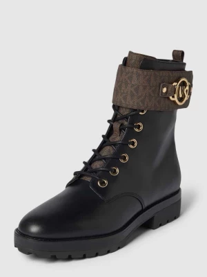 Buty skórzane ze wzorem z logo model ‘RORY’ MICHAEL Michael Kors