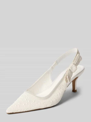 Buty ślubne w designie z paskiem z tyłu model 'Ensemble' Steve Madden Złamany biały