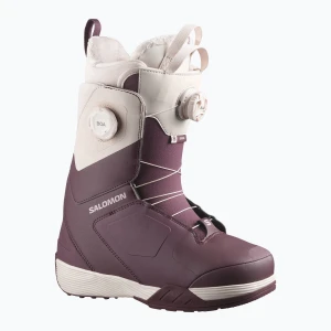 Buty snowboardowe damskie Salomon Kiana Dual Boa W huckleberry / dawn pink / almond milk Fioletowy