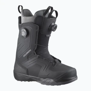 Buty snowboardowe męskie Salomon Dialogue Dual Boa black / black / asphalt Szary