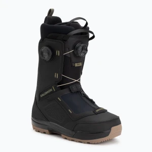Buty snowboardowe męskie Salomon Echo Dual Boa black/black/deep lichen green