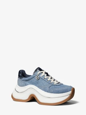 Buty sportowe Arla z denimu i skóry MICHAEL Michael Kors