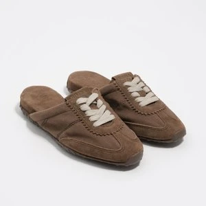 Buty sportowe bez pięty 13 31 dwoina i tkanina brązowe BIMBA Y LOLA