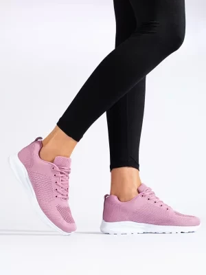 Buty sportowe damskie lekkie różowe Shelvt