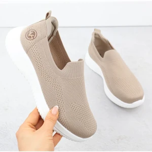 Buty sportowe damskie wsuwane beżowe Vinceza 17367 beżowy