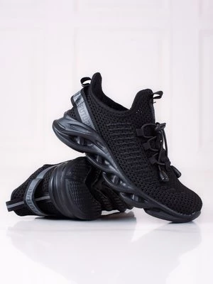 Buty sportowe dziecięce Vico ze ściągaczem czarne