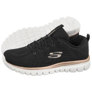 Buty Sportowe Graceful Grt Connected Black/Gold 12615/BKGD (SK324-b) Skechers