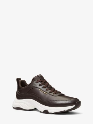 Buty sportowe Hartley ze skóry Michael Kors CZEKOLADOWY (Brązowy)