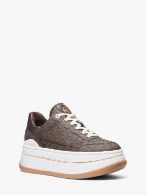 Buty sportowe Hayes na platformie z charakterystycznym logo Michael Kors BRĄZOWY (Brązowy)