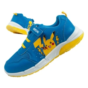 Buty sportowe Leomil Jr PO00140 aplikacja Pokemon niebieskie