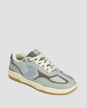 Buty Sportowe Męskie Cariuma Skategoat C25 Onyx Grey Leather Faded Denim Logo Charcoal Grey