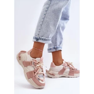 Buty Sportowe Model Chillout! BL357P Beige/Pink - Step in style beżowy