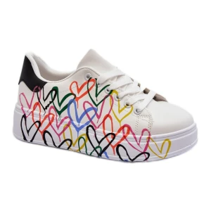 Buty Sportowe Model Claral LA263P White - Step in style białe