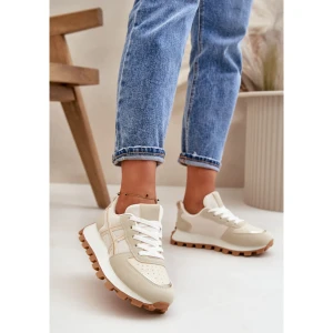 Buty Sportowe Model Mialunae YH30 Beige - Step in style beżowy