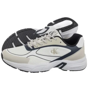 Buty Sportowe Retro Tennis Low Knit Mix Bright White/Calvin Navy/Silver B YM0YM01310 0LD (CK655-a) Calvin Klein