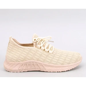 Buty sportowe skarpetkowe Barkes Beige - Inello beżowy