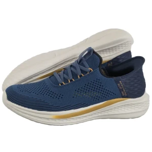 Buty Sportowe Slade Slip-Ins Quinto Blue 210810/BLU (SK225-a) Skechers