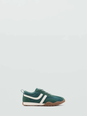 Buty sportowe sznurowane ze wstawkami ciemnozielony - Dzieci - MANGO KIDS