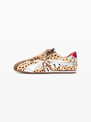 Buty sportowe w zwierzęcy wzór 100% skóra Desigual