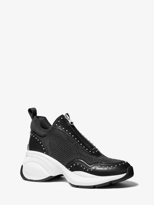 Buty sportowe z ćwiekami Zuma z łączonych materiałów MICHAEL Michael Kors