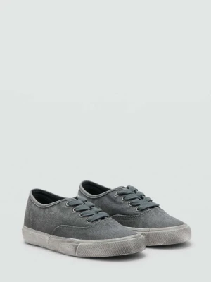 Buty sportowe z efektem zużycia szary - Dzieci - - MANGO KIDS