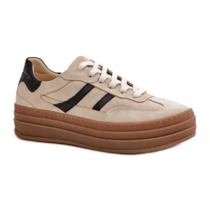 Buty Sportowe Zazoo N1176 Beige beżowy