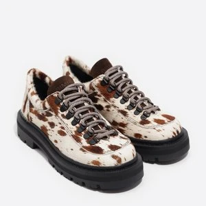 Buty sznurowane skóra futerko BIMBA Y LOLA