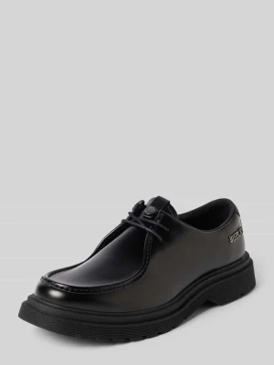 Buty sznurowane z detalem z logo Replay Czarny
