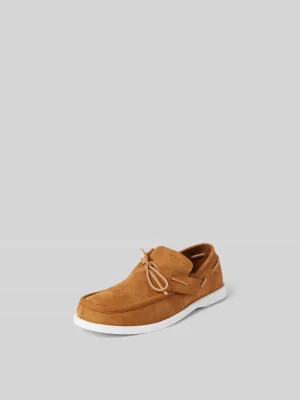 Buty sznurowane z fakturowaną podeszwą Marni Camel
