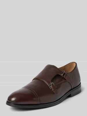 Buty sznurowane z naturalnej skóry bydlęcej model 'estate kleitos' JOOP! Ciemnobrązowy