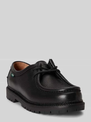 Buty sznurowane z naturalnej skóry bydlęcej model 'JETT APRON' Polo Ralph Lauren Czarny