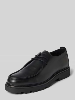Buty sznurowane z naturalnej skóry model 'PHIL 11' Marc O'Polo Czarny