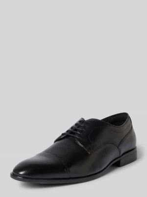 Buty sznurowane z naturalnej skóry model 'Thalos' Geox Czarny