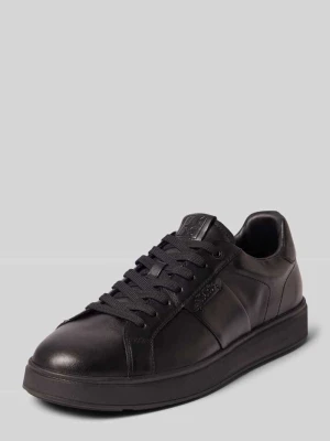 Buty sznurowane z naturalnej skóry Tamaris Czarny