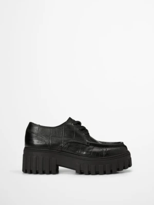 Buty sznurowane z podwyższoną podeszwą, model Vala Marc O'Polo černá